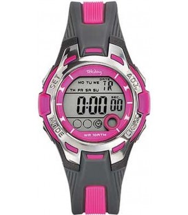 Montre digitale sport Tekday noire rose avec chronomètre 654694
